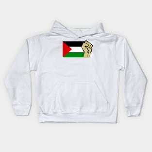 Palestinian Flag Power Fist Kids Hoodie